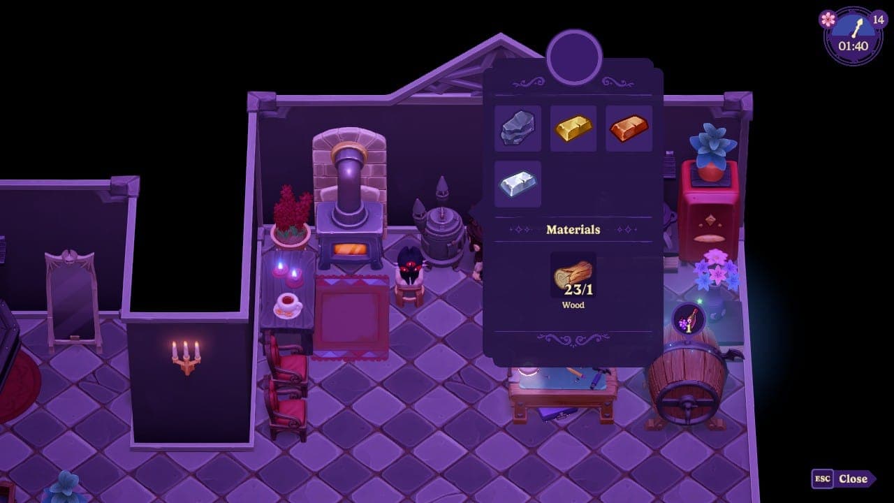 Using the Furnace in Moonlight Peaks.