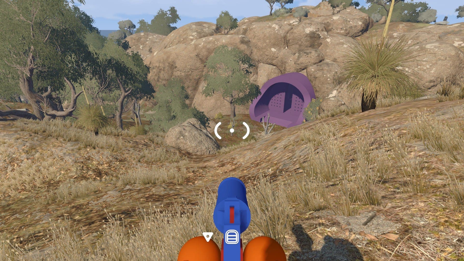 The blue flare gun in Big Walk.