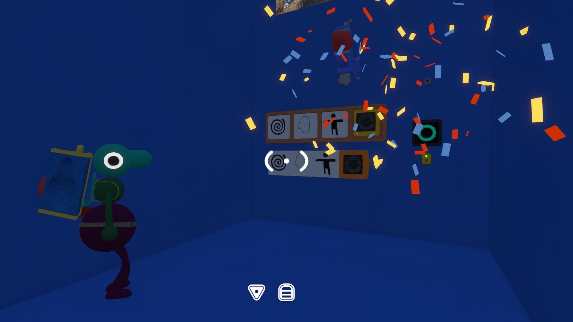 Four-piece puzzle solution in Big Walk.