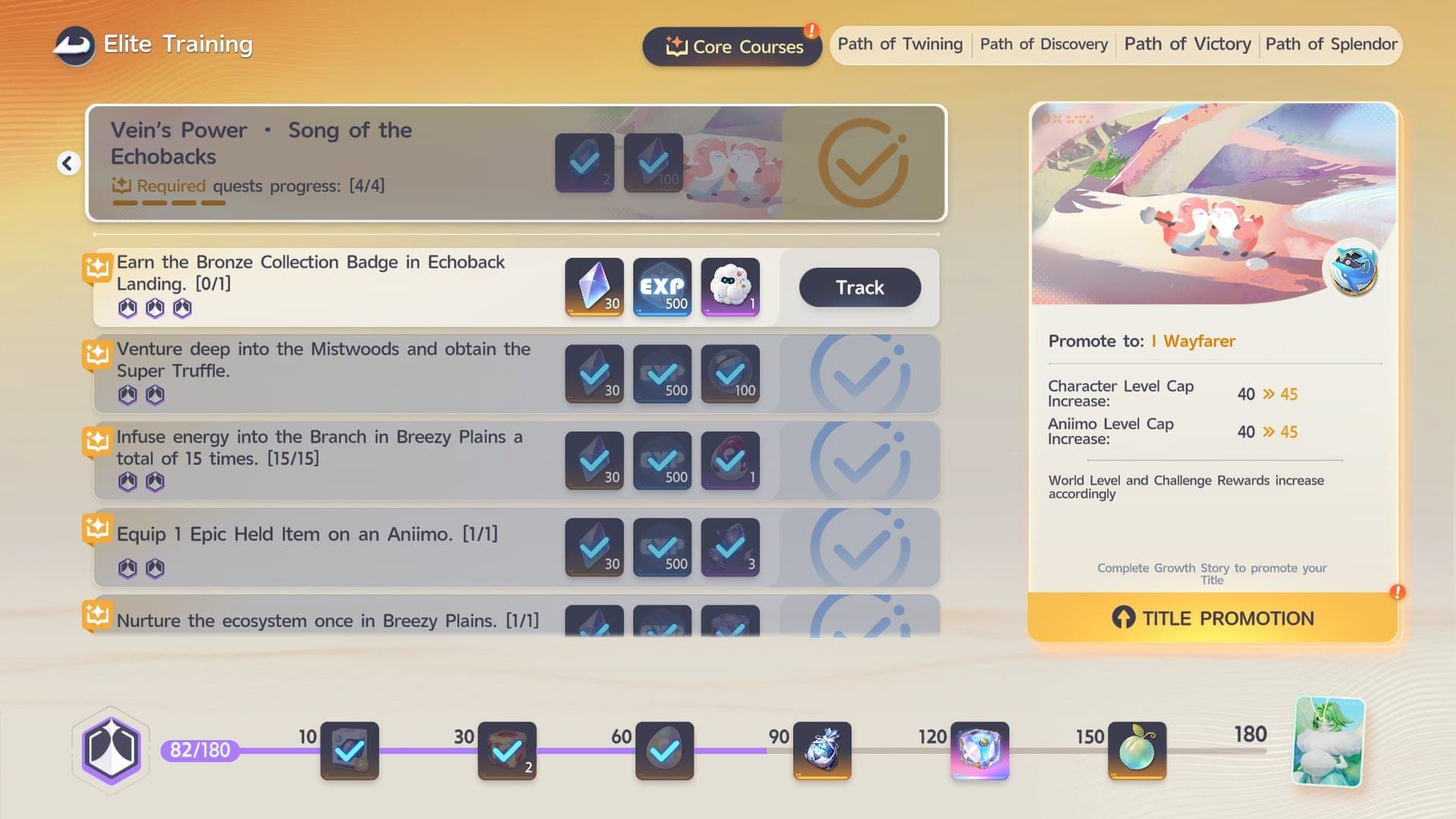 Aniimo Wayfarer I Chapter quests.