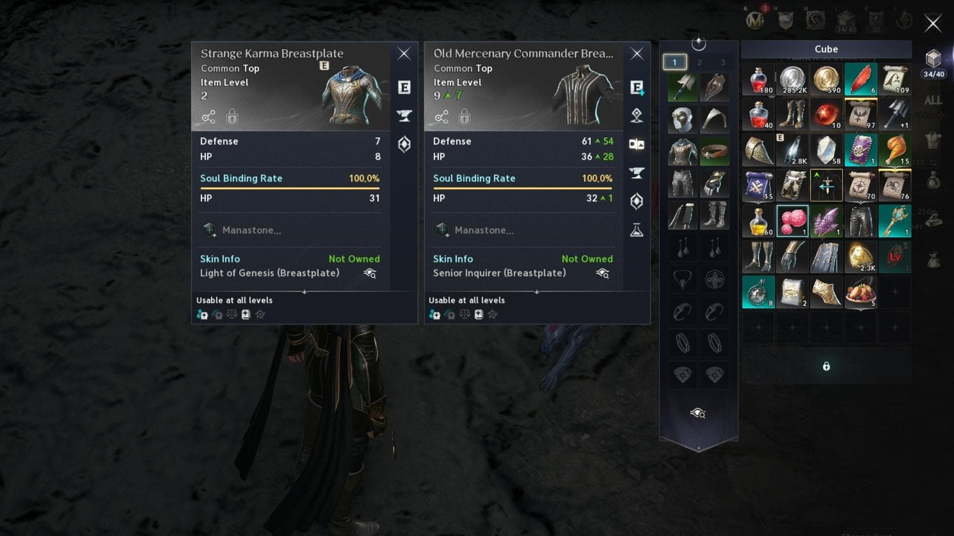 Equipments in Aion 2