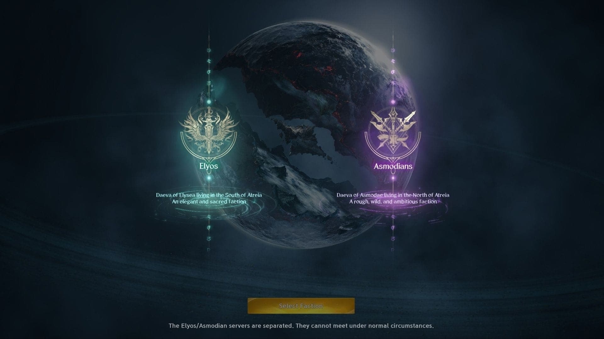 Faction choices in Aion 2
