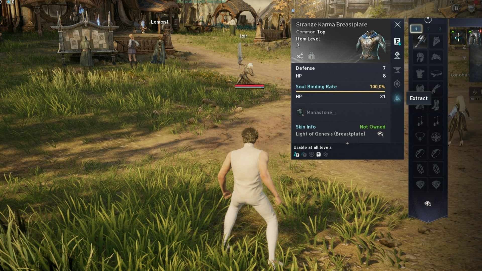 Gear extraction in Aion 2