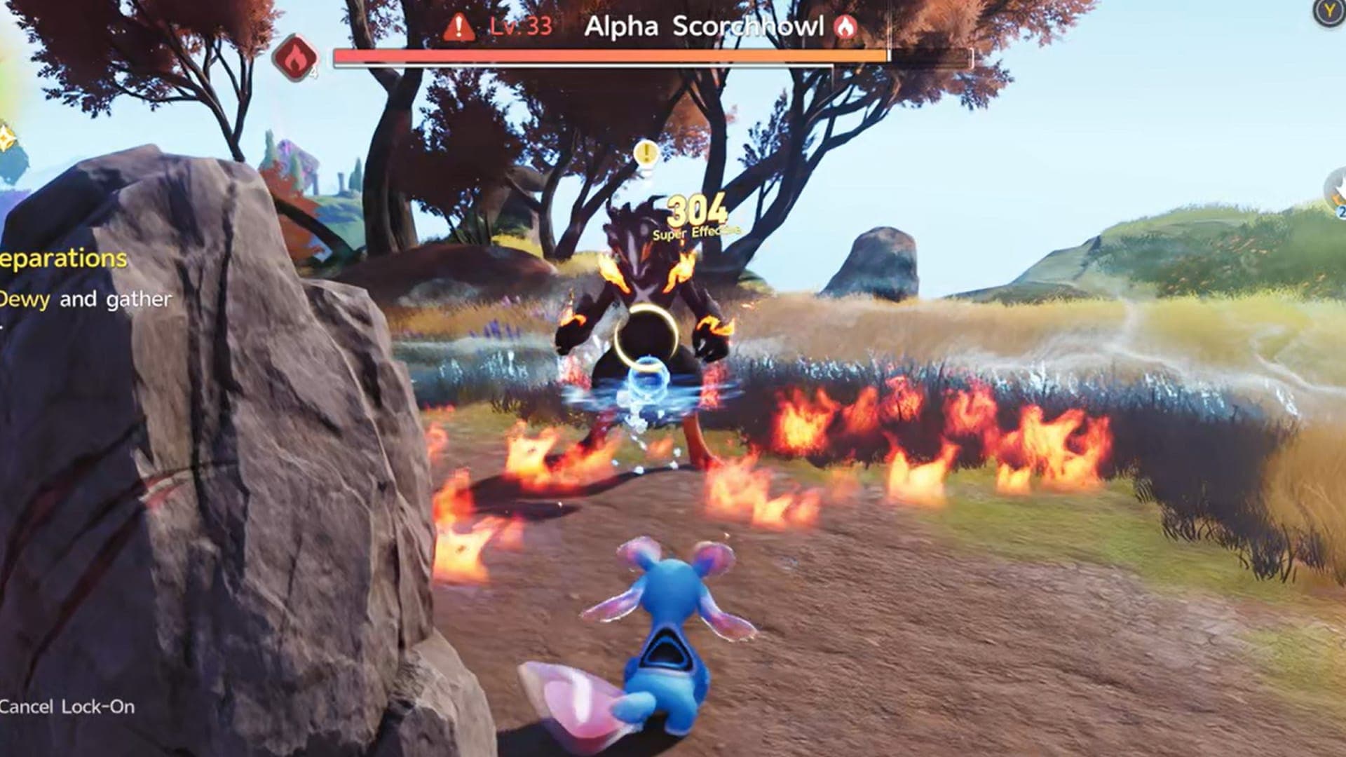 Alpha Scorchowl encounter in Aniimo