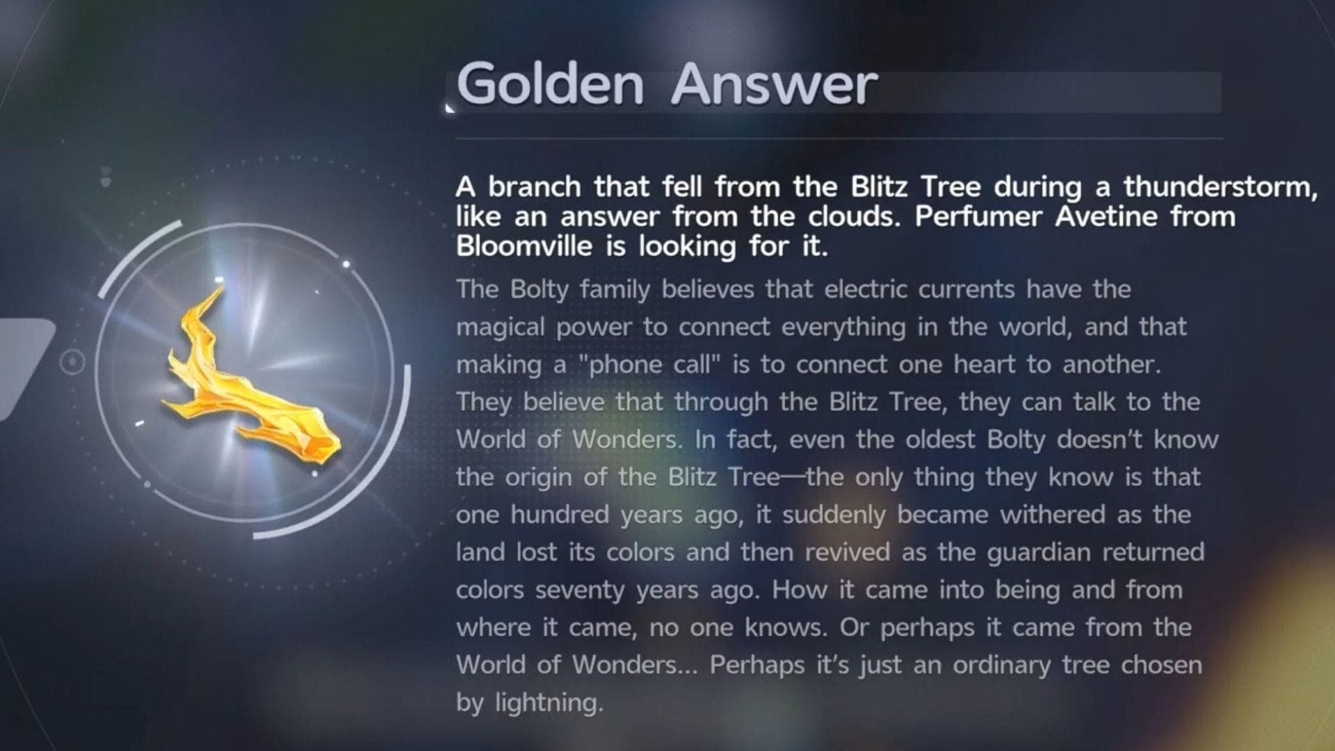 Golden Answer in Aniimo