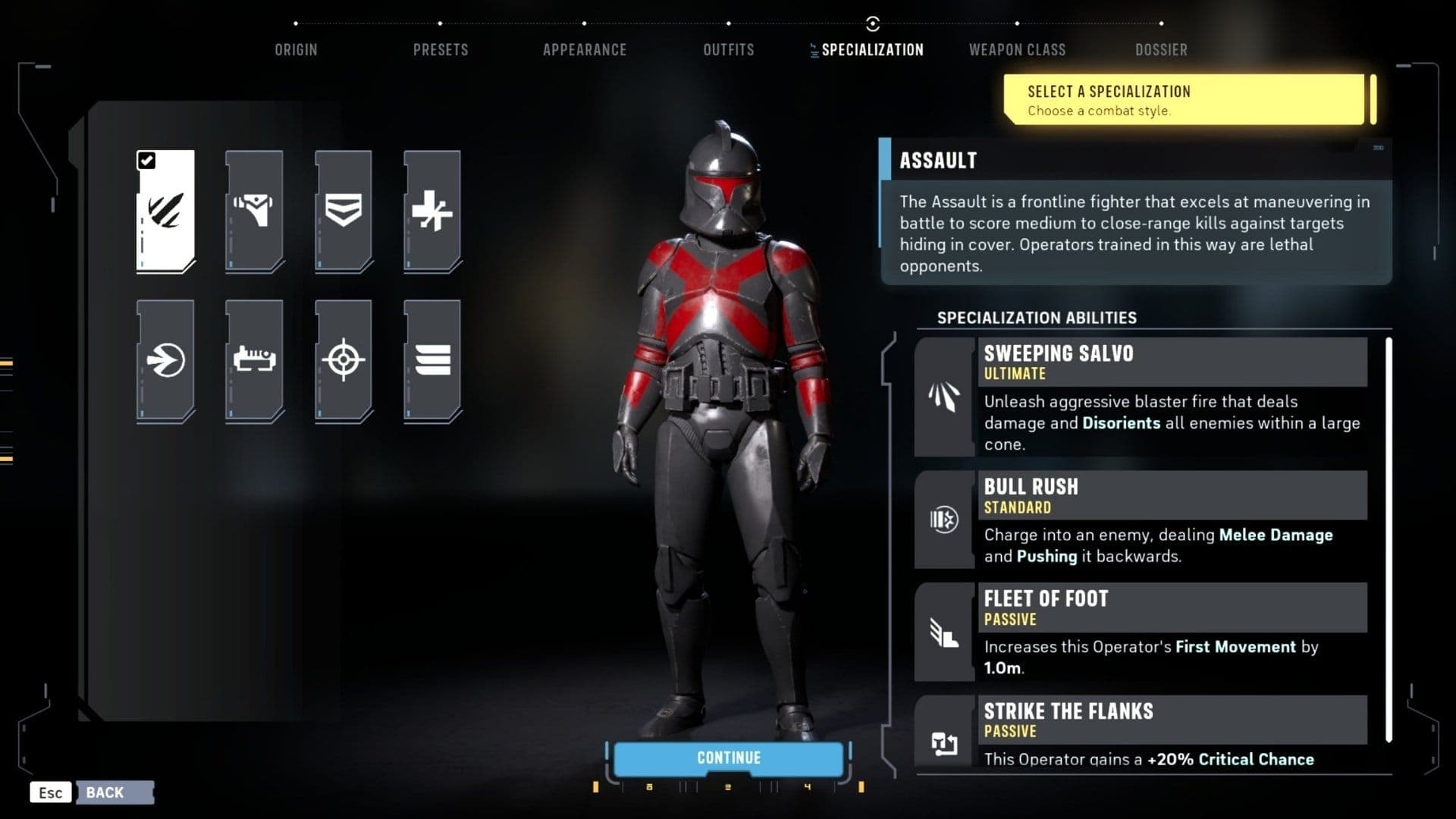 Assault Class in Star Wars Zero Company