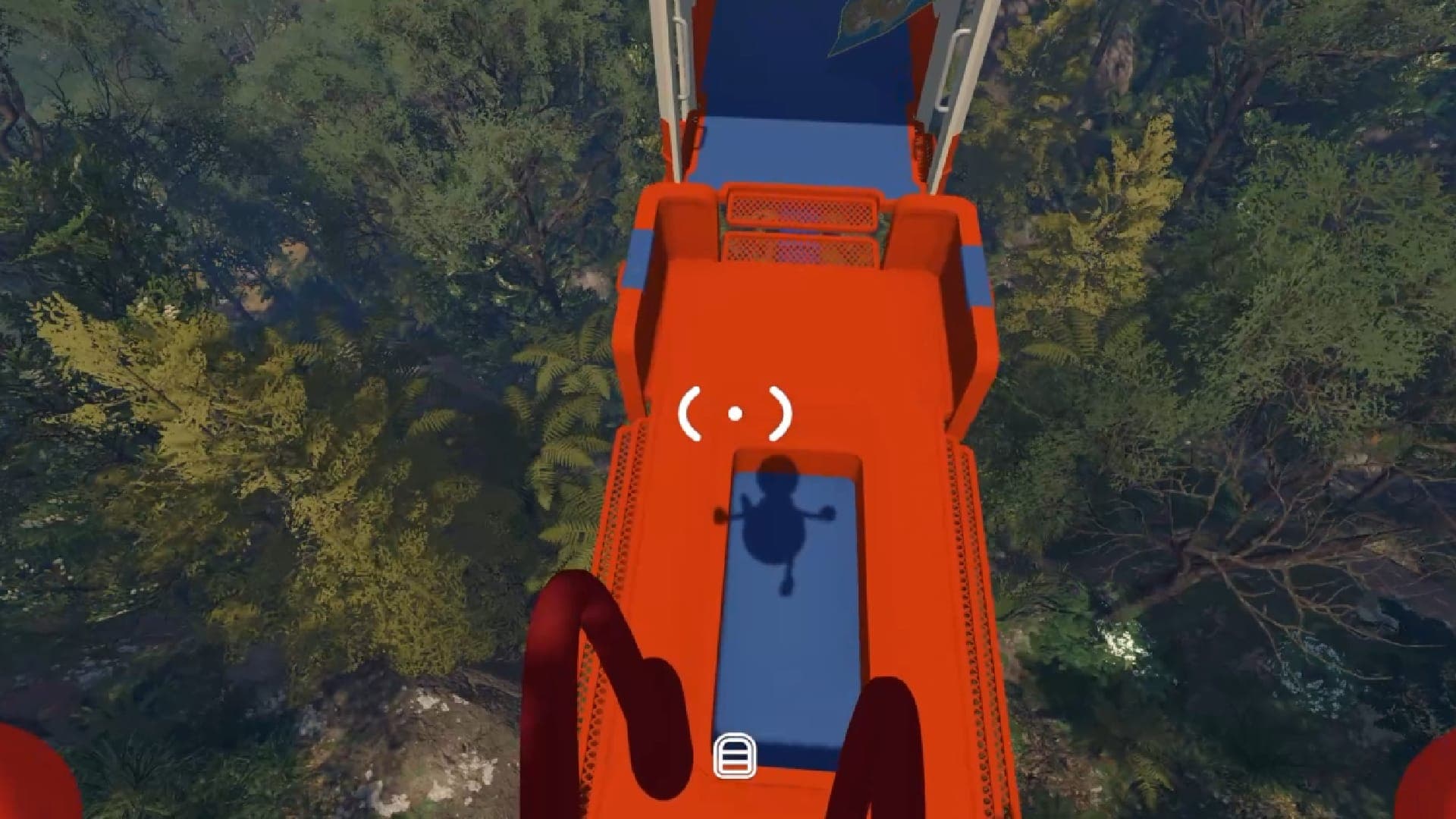 Jumping on the train in Big Walk