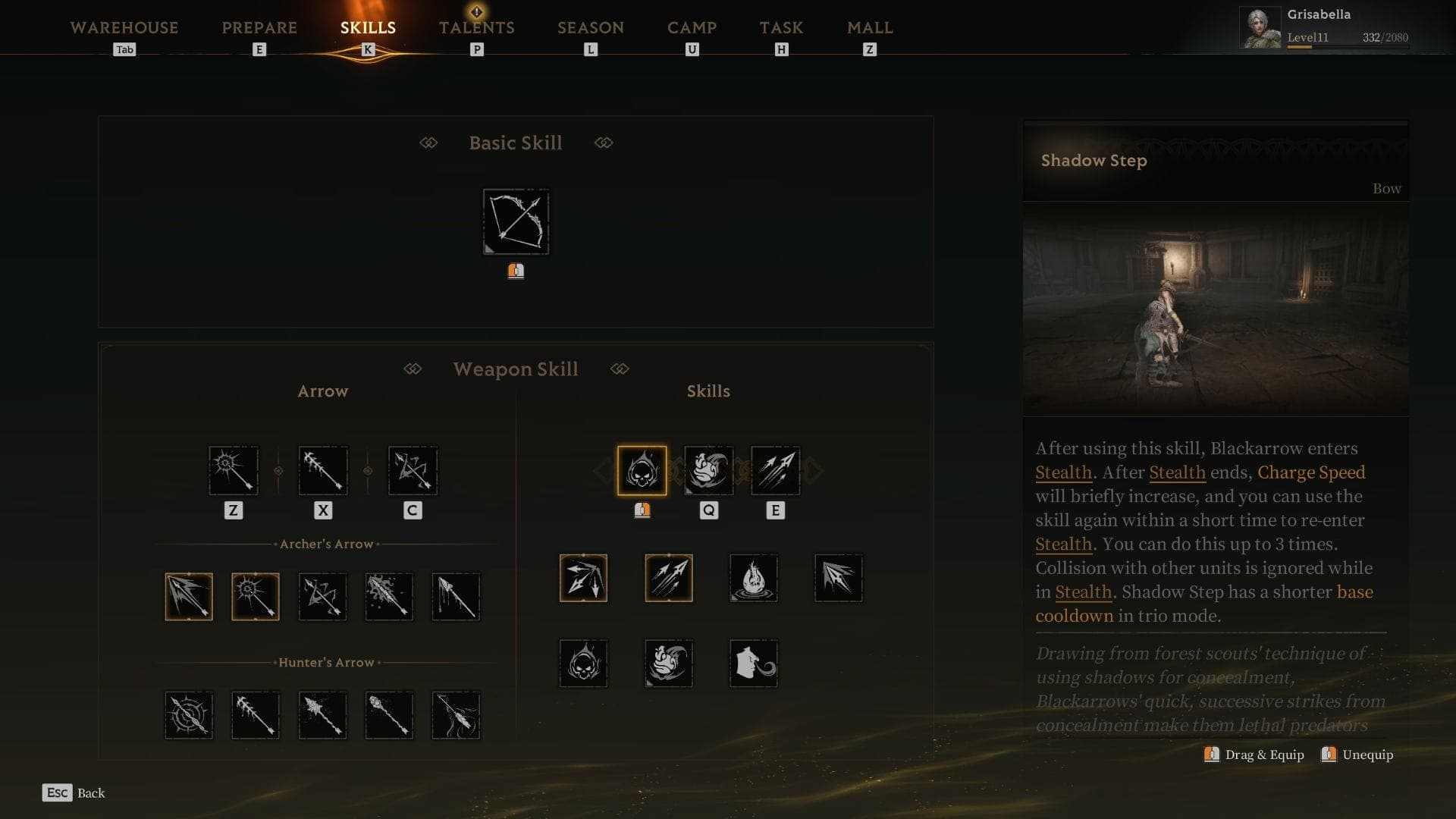Best Blackarrow Skills