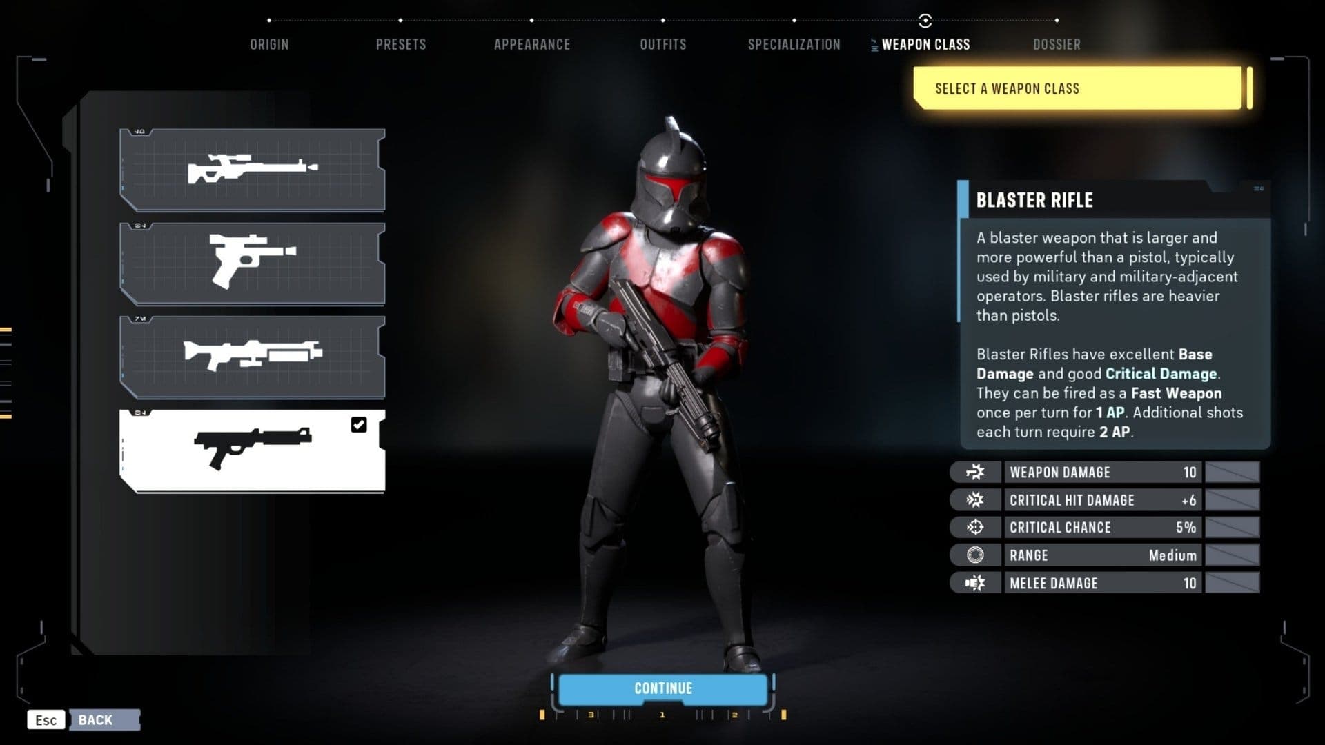 Blaster Rifle Weapon in Star Wars Zero Company
