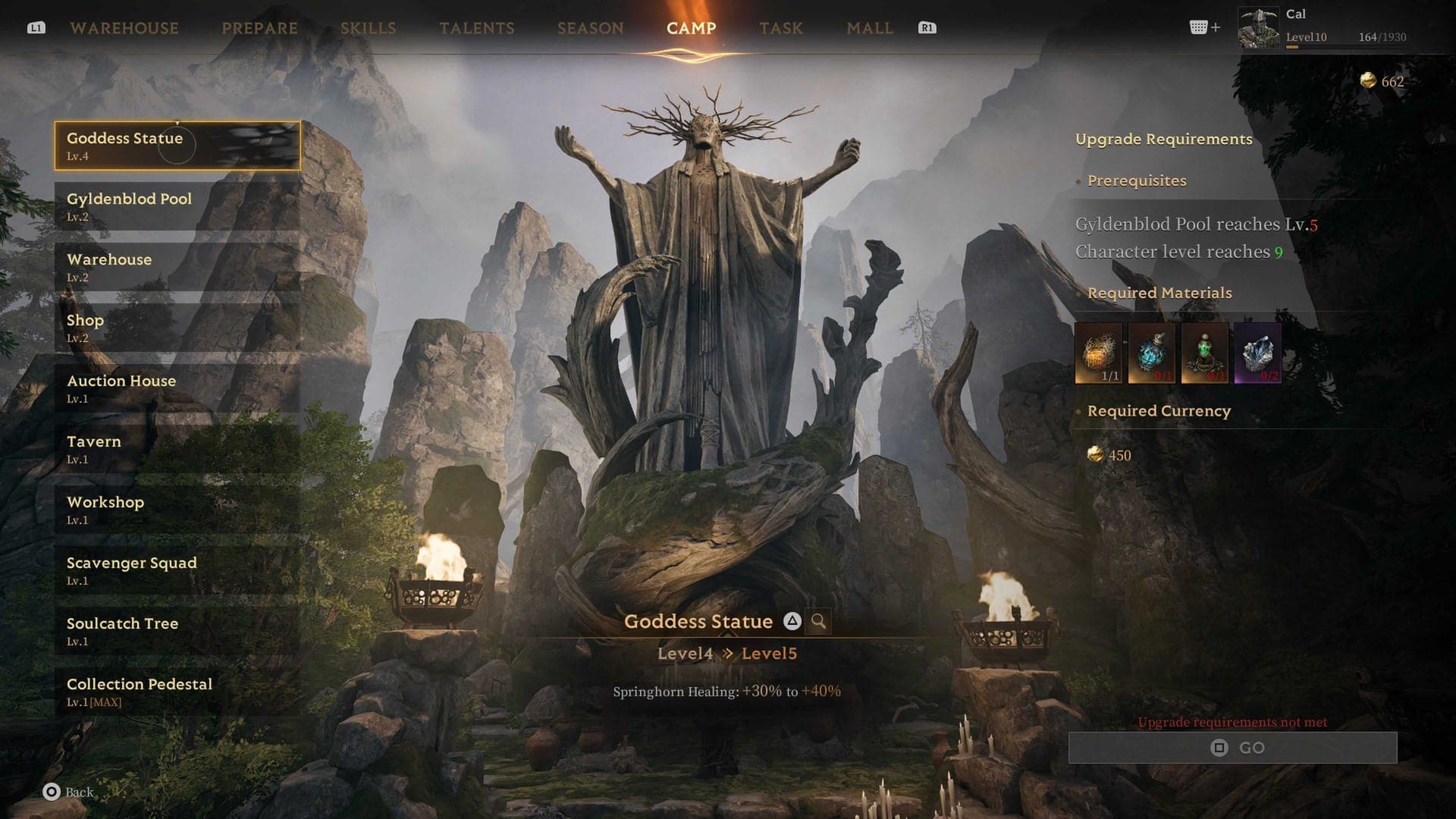 Camp Upgrades Mistfall