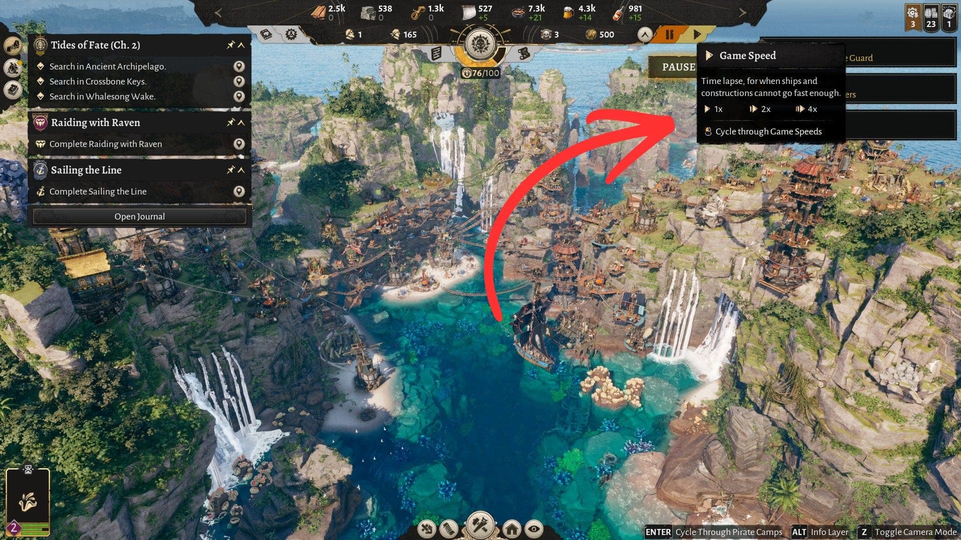 Corsair Cove Gameplay Speeds