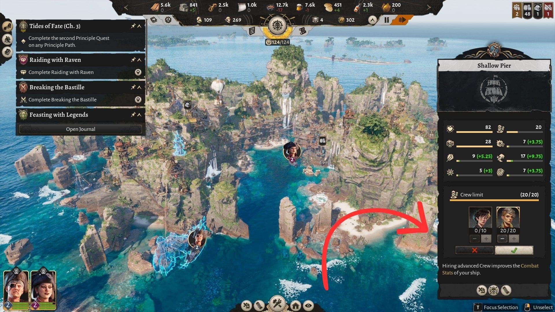 Crew Selection Corsair Cove