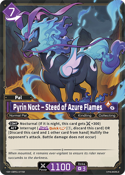 Pyrin Noct – Steed of Azure Flames