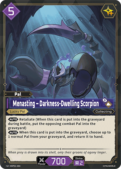 Menasting – Darkness-Dwelling Scorpion
