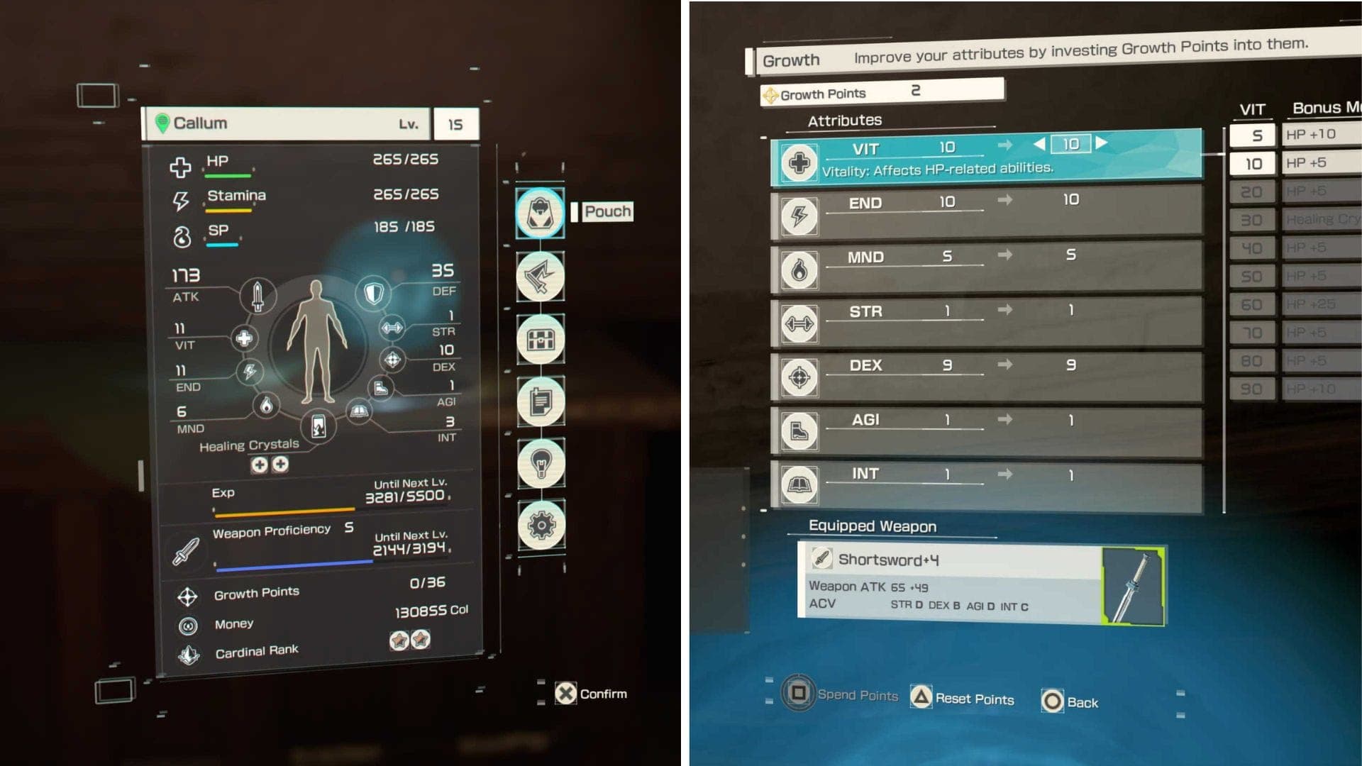 Echoes of Aincrad Stats Priority
