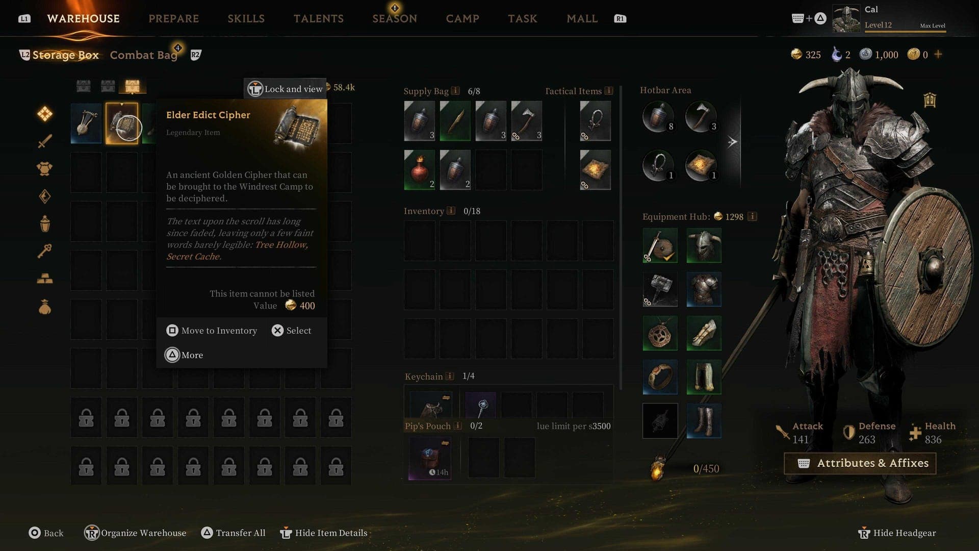 Elder Edict Cipher Mistfall Hunter