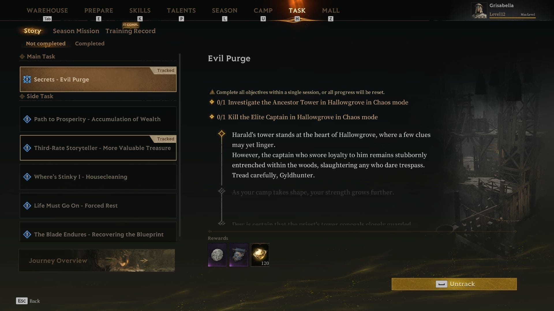 Evil Purge Questbook