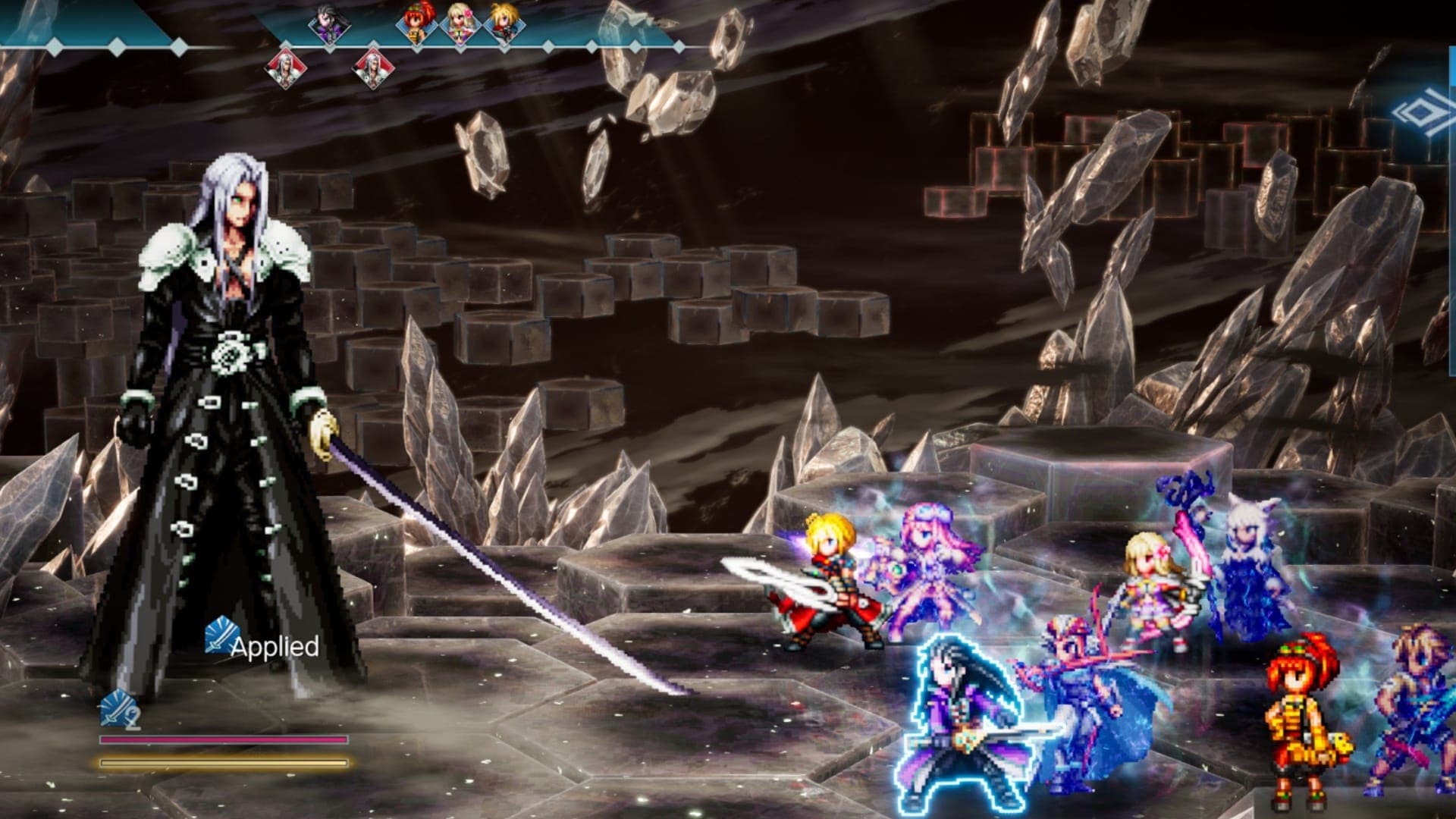 Final Fantasy Resonance Sephiroth vision battle 