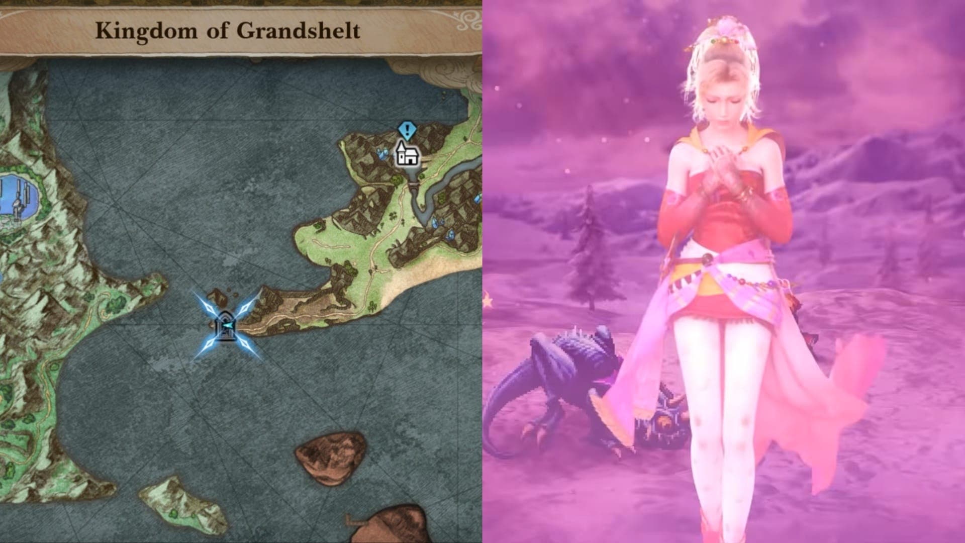 Final Fantasy Resonance Terra and map