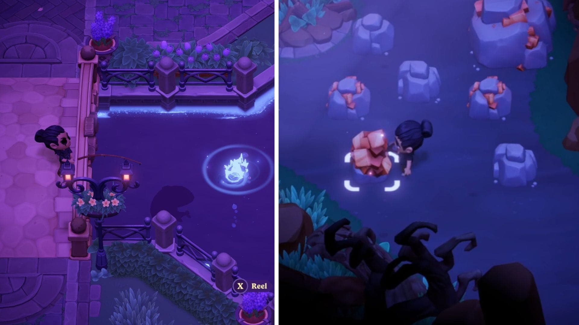 Fishing and Mining Moonlight Peaks