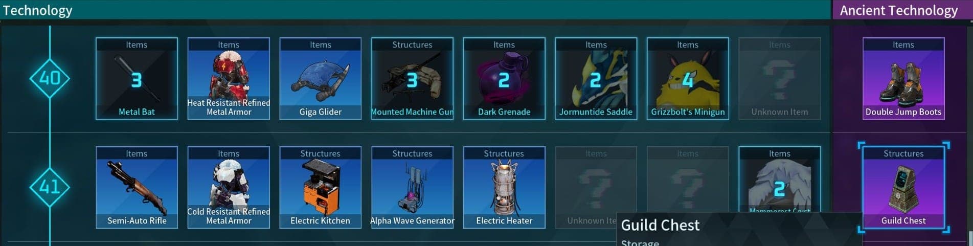 Guild Chest in Ancient Technology Tree