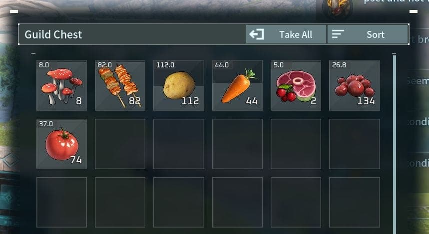 Guild Chest Food with No Timers