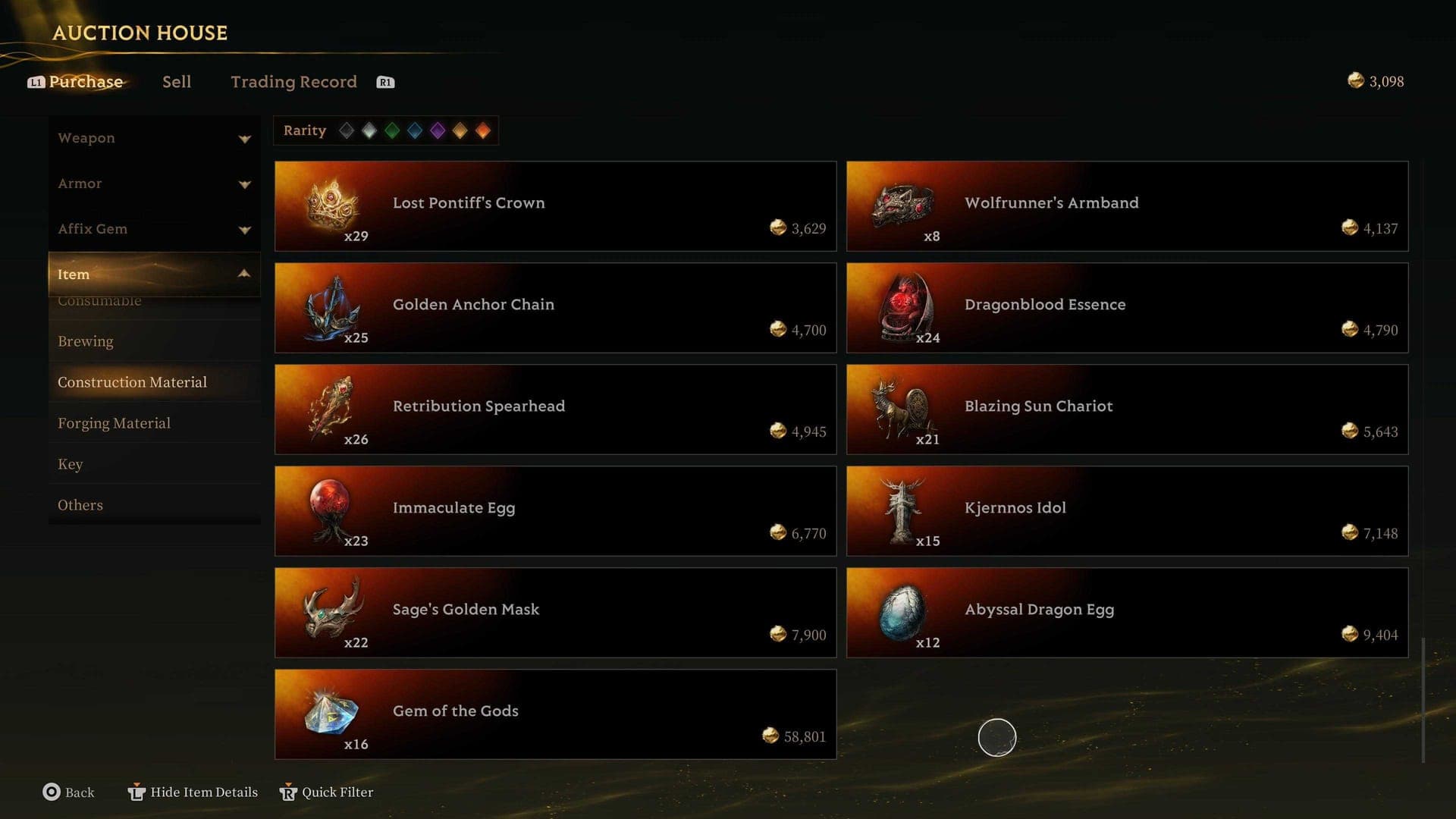 Holy Items