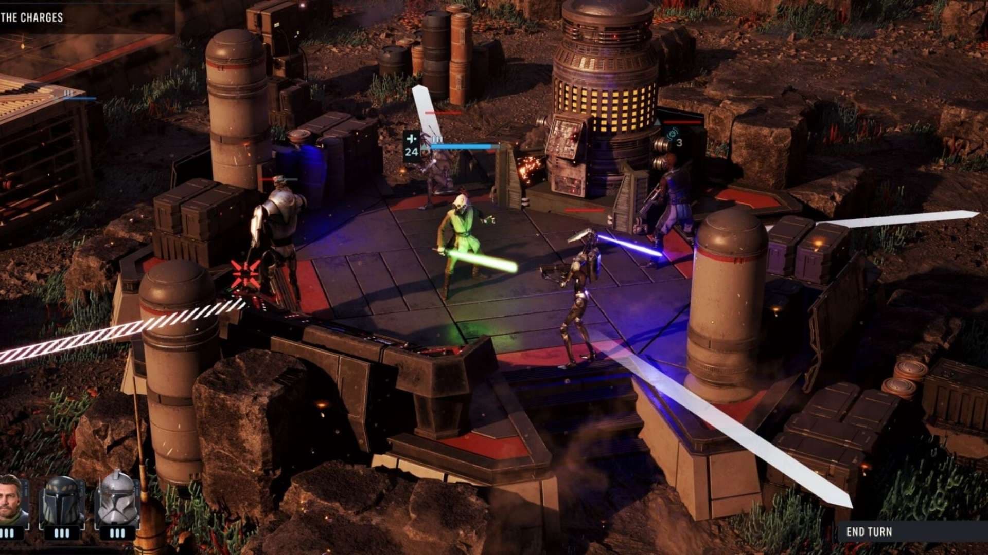Tel fighting enemies