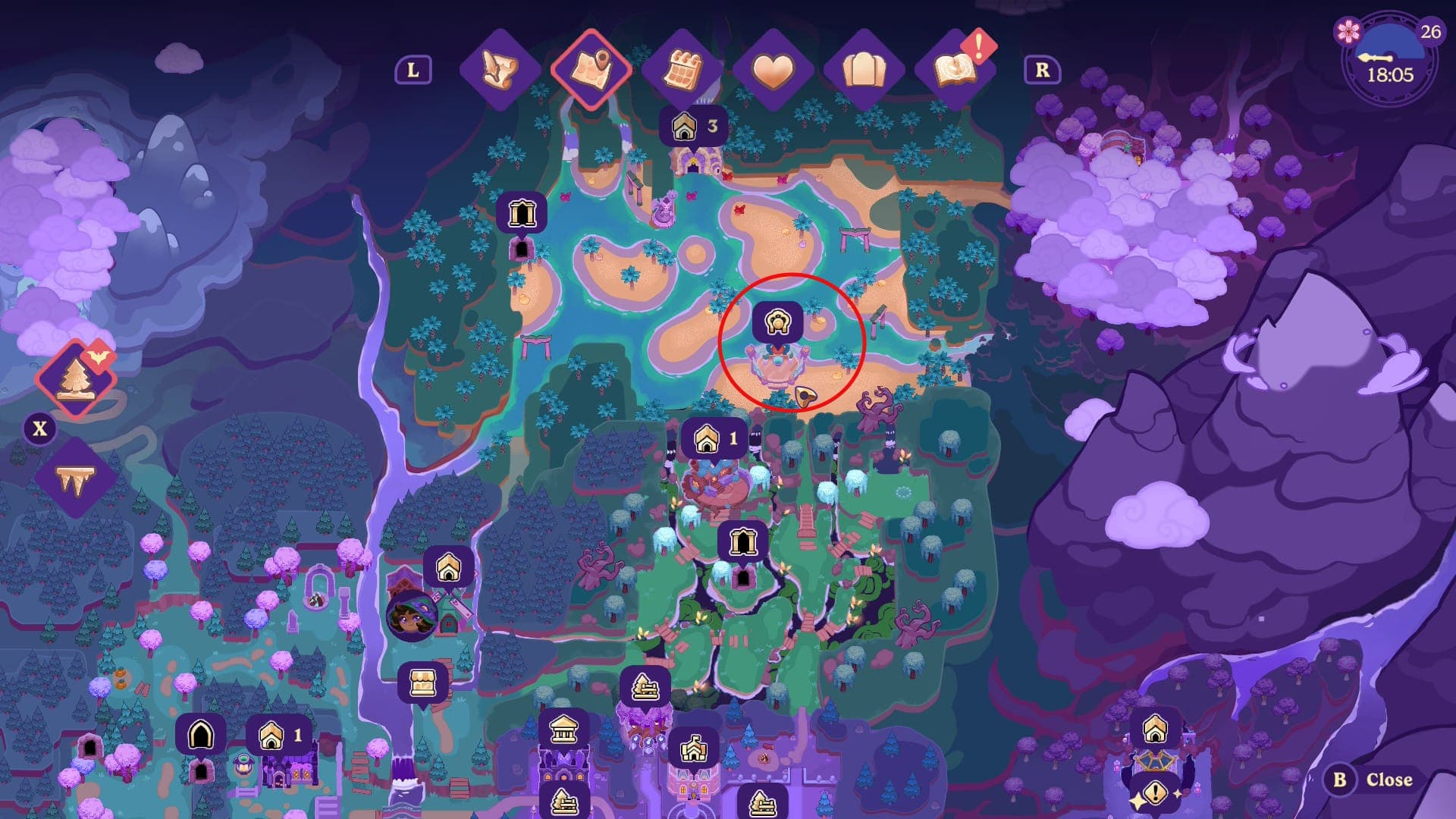 Yoga Location in Moonlight Peaks