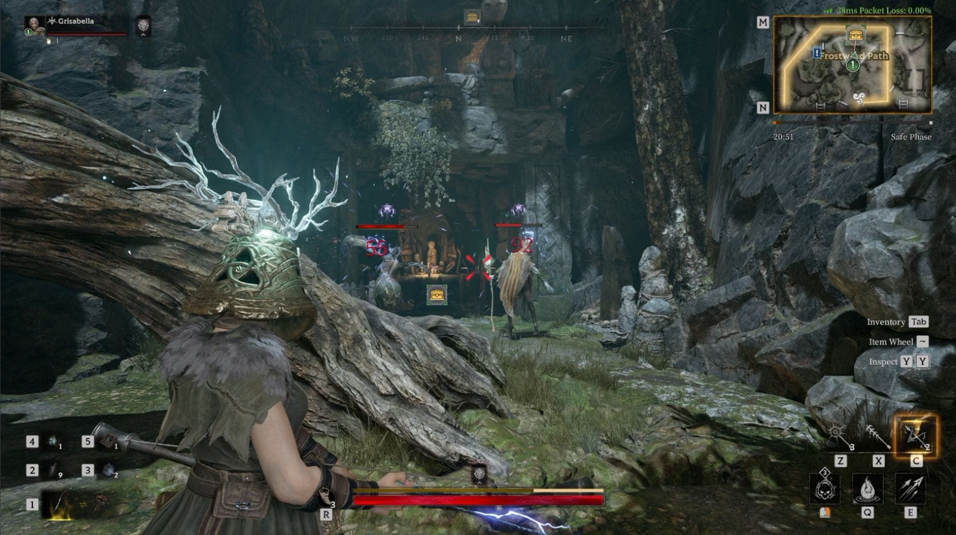 Looting Treasure Chest in Frostwind Path