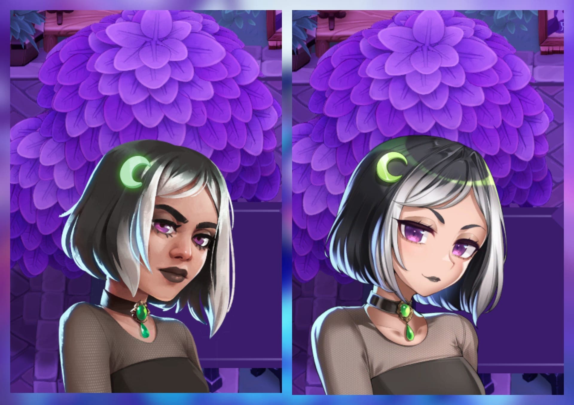 Moonlight Peaks portrait styles