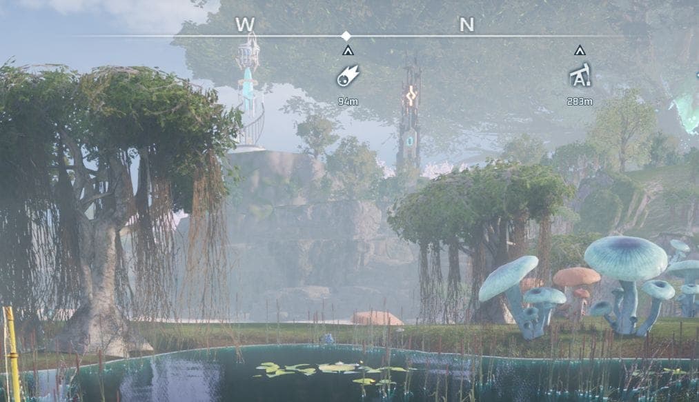 Meteorite Icon on Compass