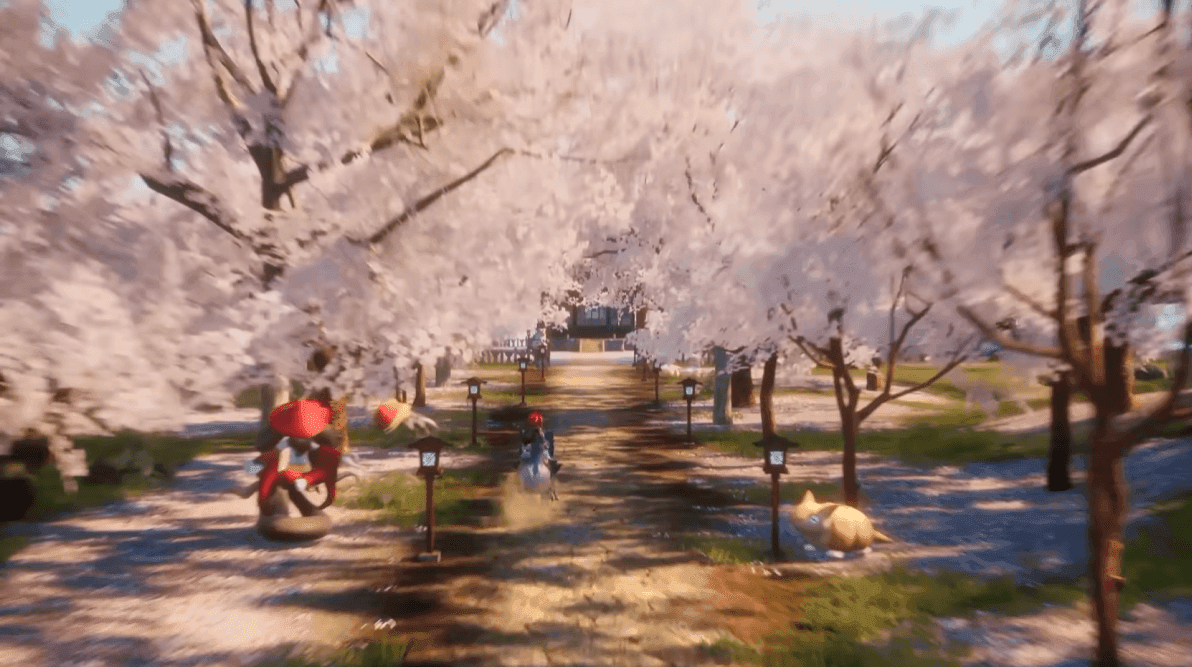 Cherry Blossom Trees in Palworld 1.0 Hardwood