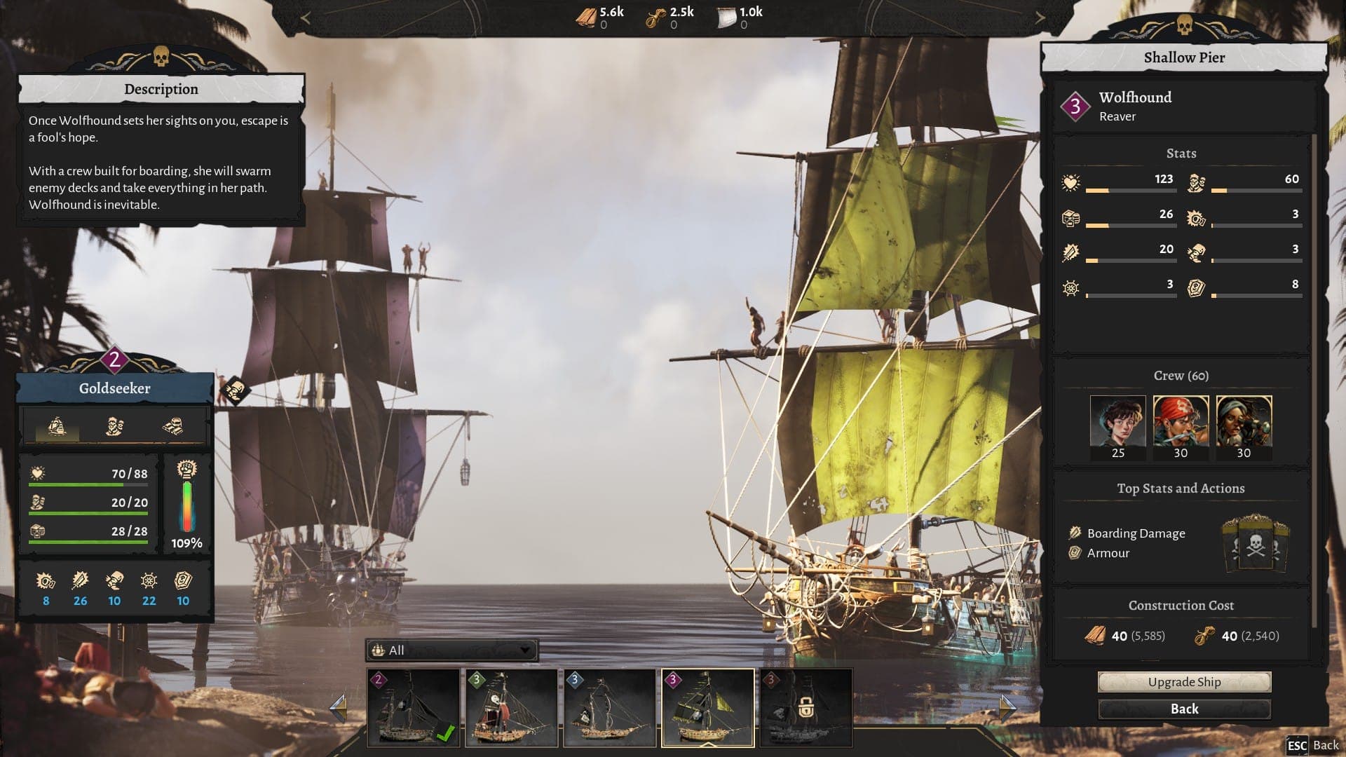 Ship Upgrade Corsair Cove