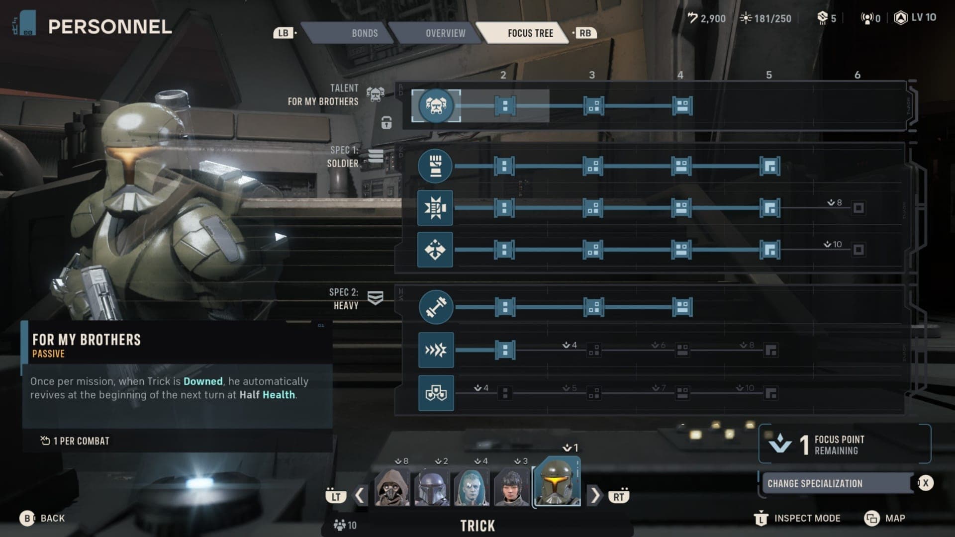 Star Wars Zero Company Soldier menu