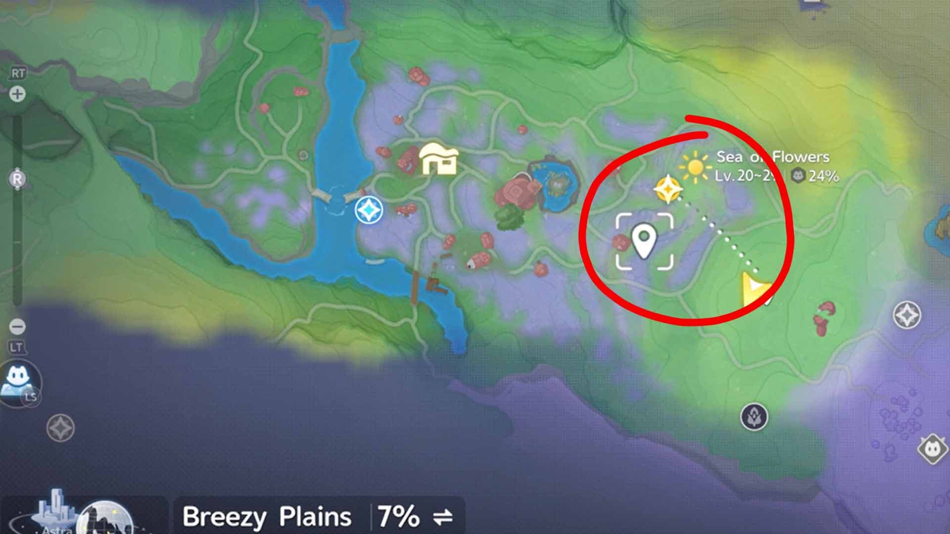 Thornblade map location in Aniimo