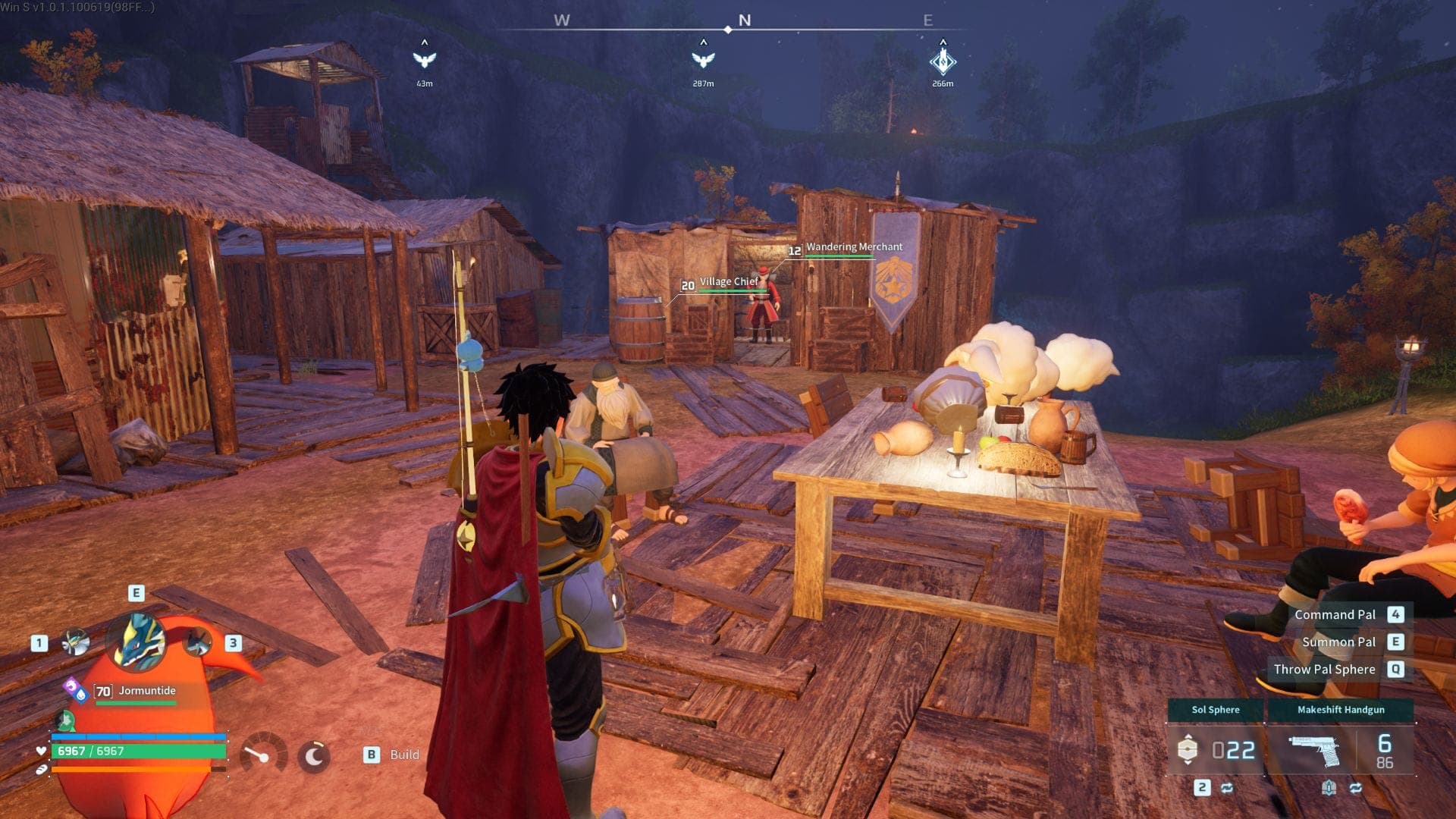 Wandering Merchant in Small Settlement for Berry and Wheat Seeds