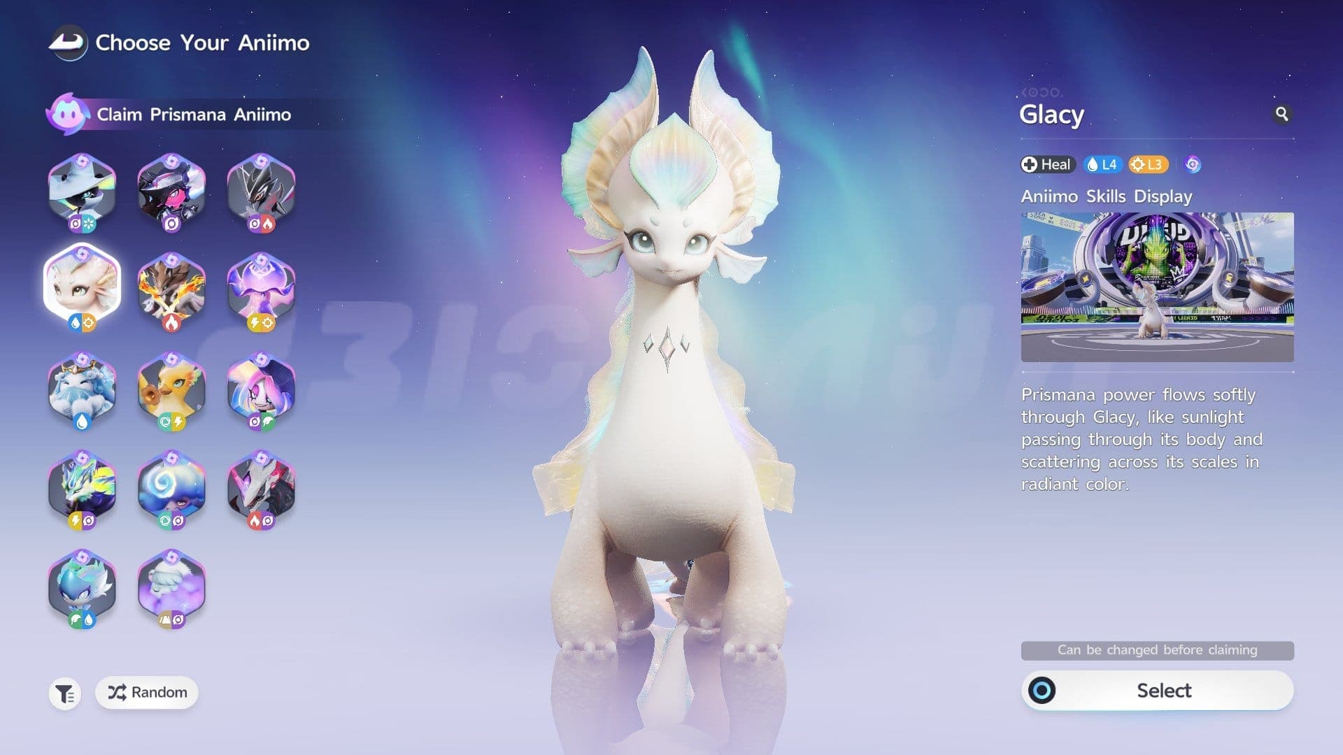 Glacy is one of the many Aniimo that has a Prismana variant form in Aniimo.