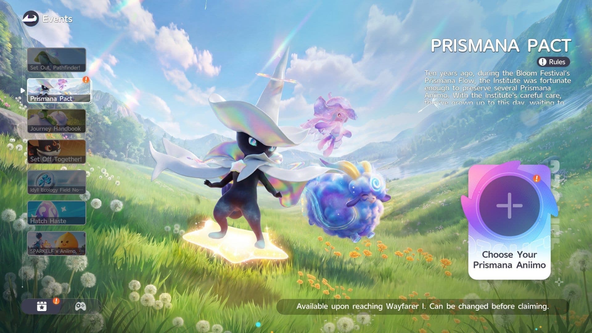 Pathfinders can claim a free Prismana variant Aniimo from the Prismana Pact event.