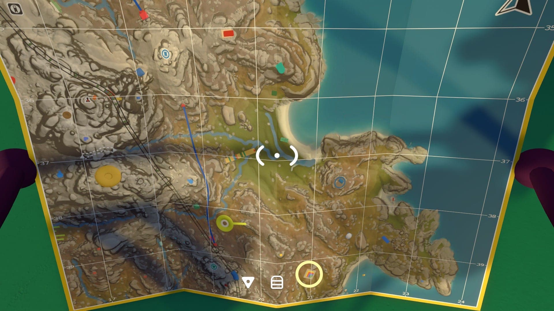 The map location of the puzzle-piece Golden Head challenge in Big Walk