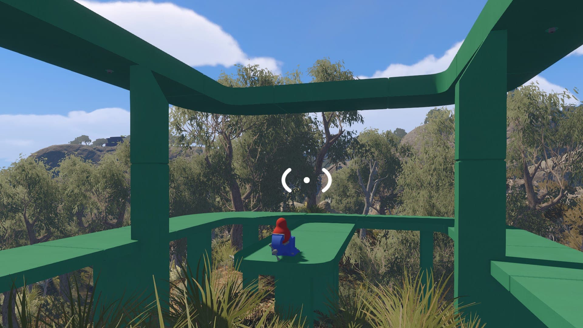 green structure puzzle in big walk