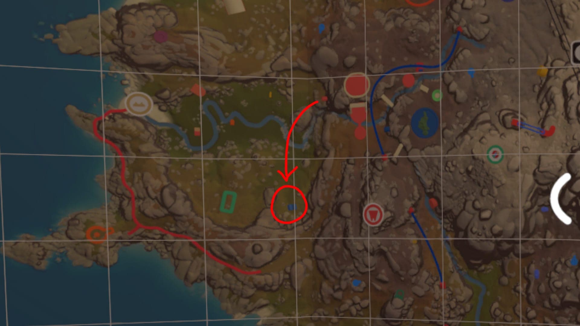 blue room puzzle location