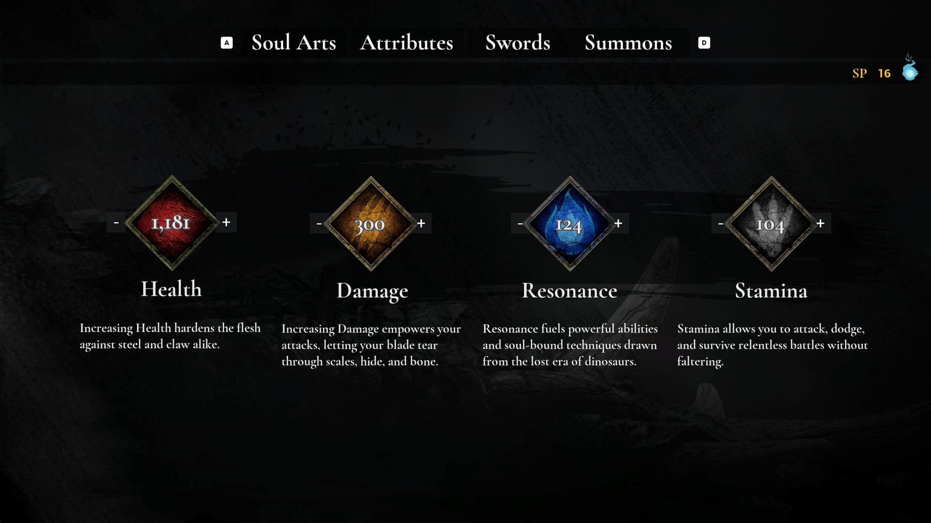Dinoblade preview - attributes