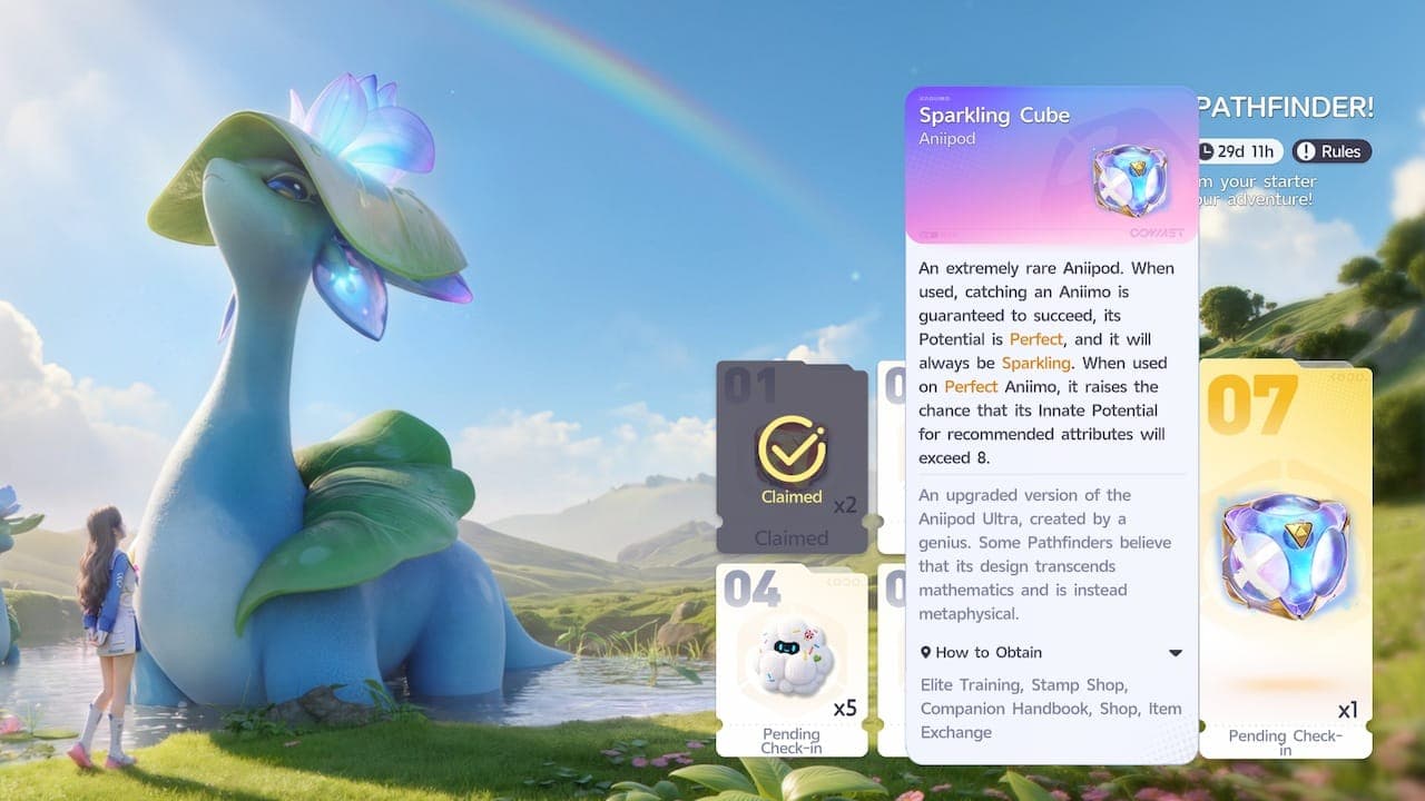 Sparkling Cube event reward in Aniimo.
