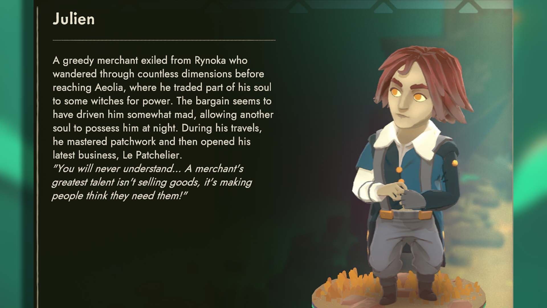 Julien in Moonlighter 2