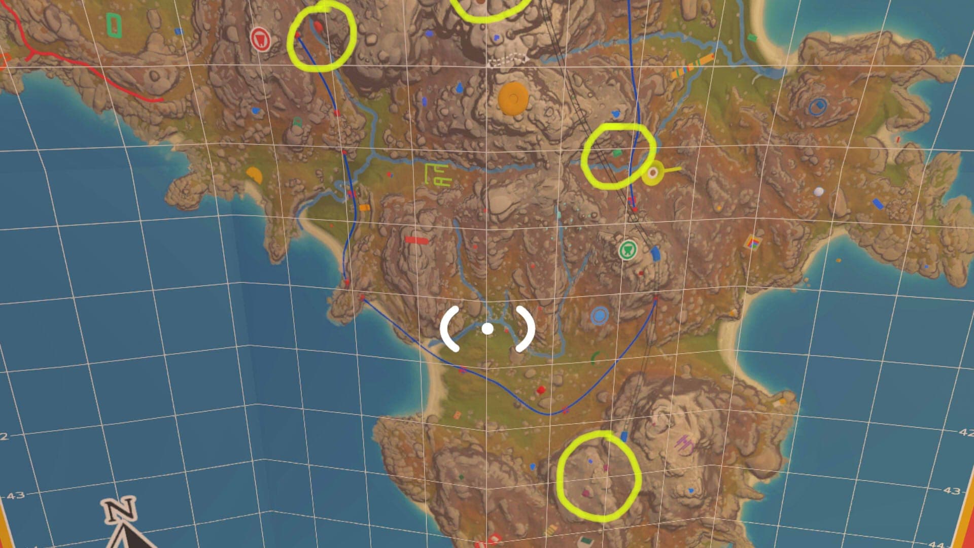 Big Walk tunnel entrance locations