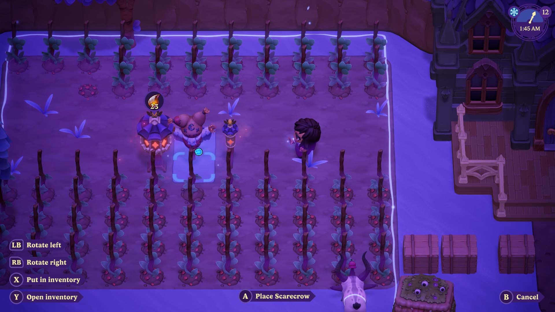 Moonlight Peaks Scarecrow Decoration Mode