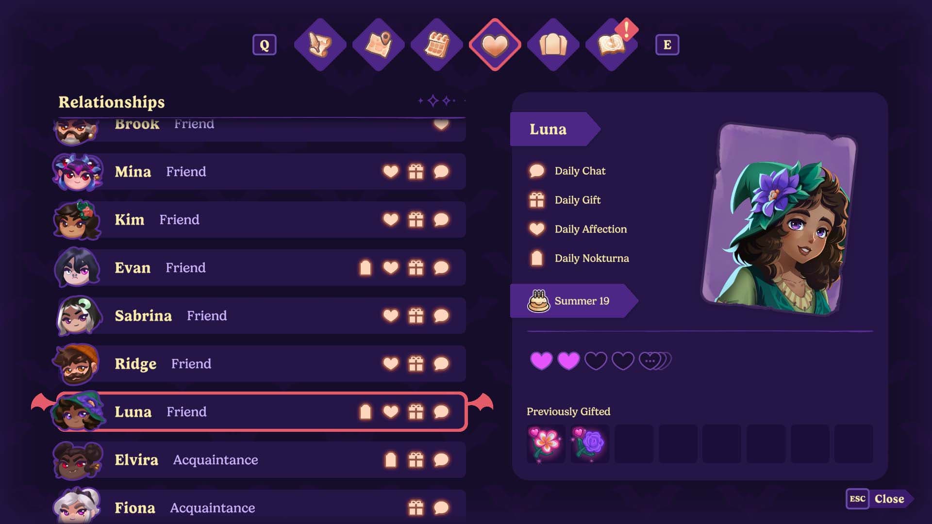 Moonlight Peaks Luna's Gifts