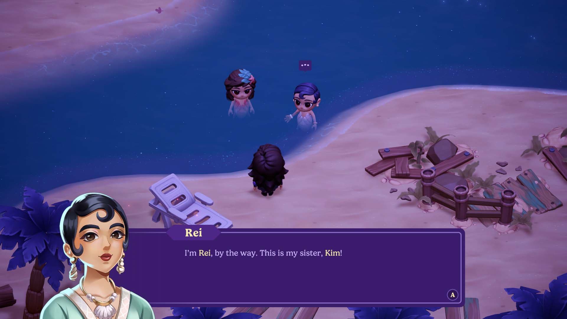 Moonlight Peaks Meeting the Mermaids