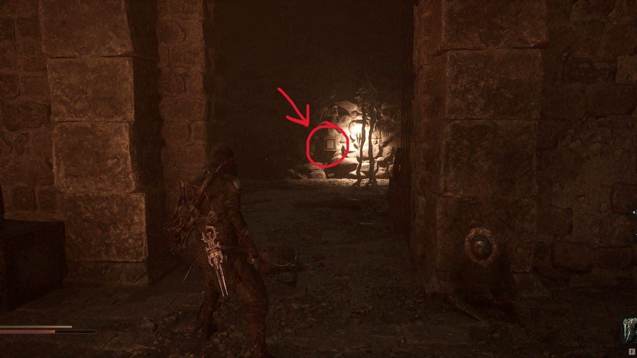 Button in dungeon Mortal Shell 2.